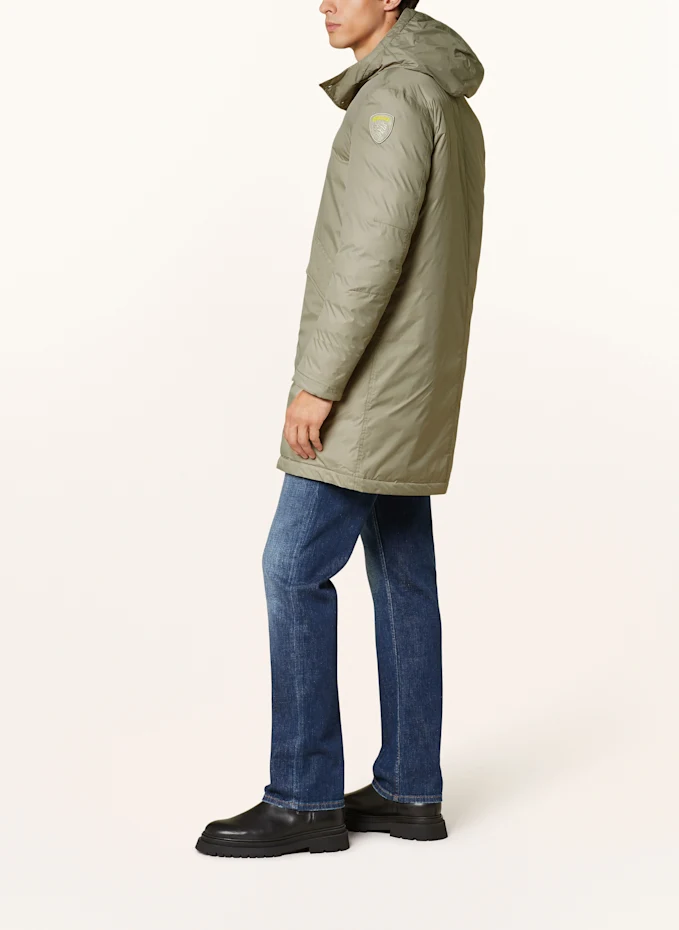 Blauer Blauer Jacke