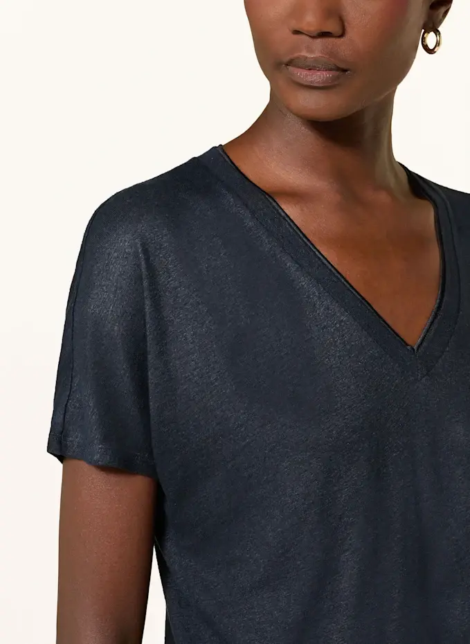 BOSS BOSS T-Shirt EYLINA Mit Leinen