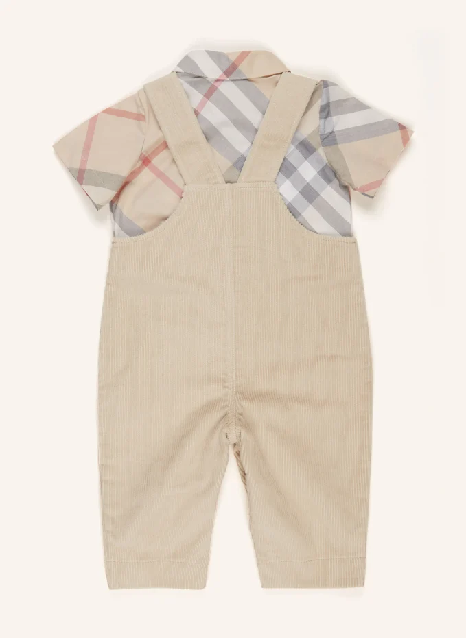 BURBERRY BURBERRY Set: Latzhose Resorthemd Und Bucket-HatBABY