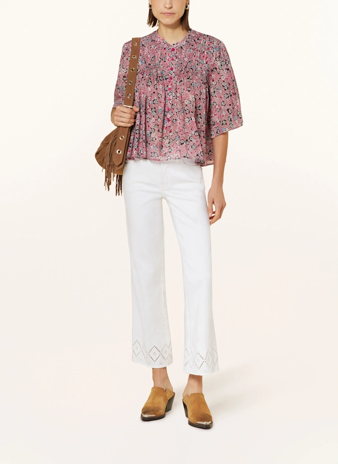 CAMBIO CAMBIO Bootcut-Hose FRANCESCA Mit Lochspitze