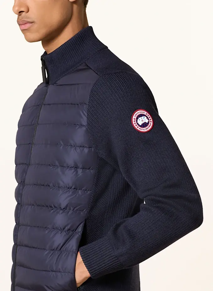 CANADA GOOSE CANADA GOOSE Strickjacke HYBRDIGE Im Materialmix