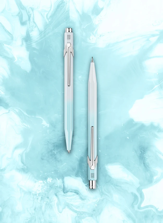 CARAN D'ACHE CARAN D'ACHE Set 849™ BLUE LAGOON: Druckkugelschreiber Und Minenhalter