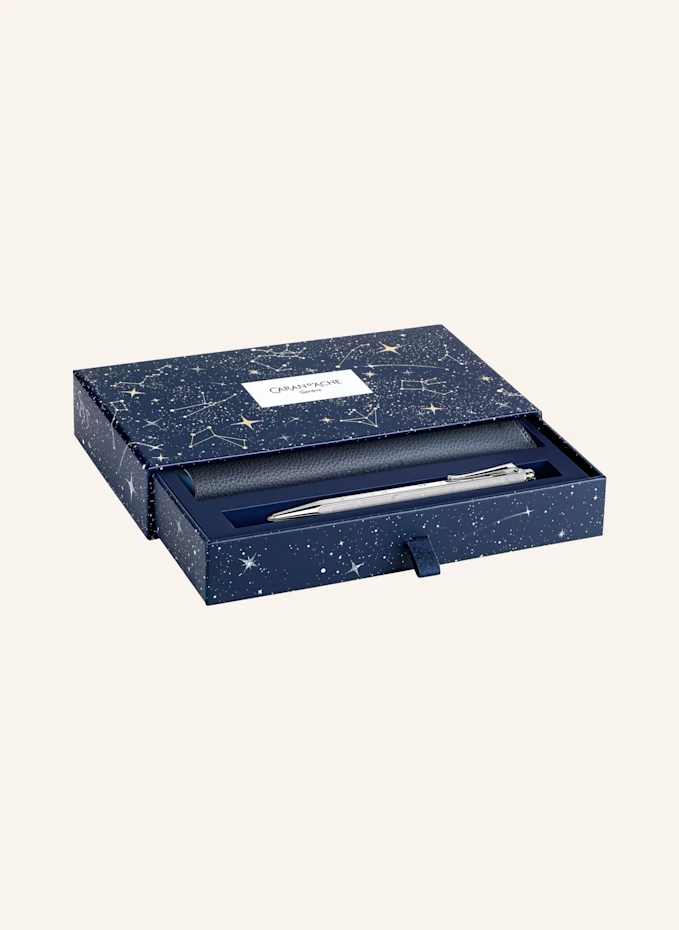 CARAN D'ACHE CARAN D'ACHE Set ECRIDOR™ COSMIC BLUE: Kugelschreiber Und Lederetui