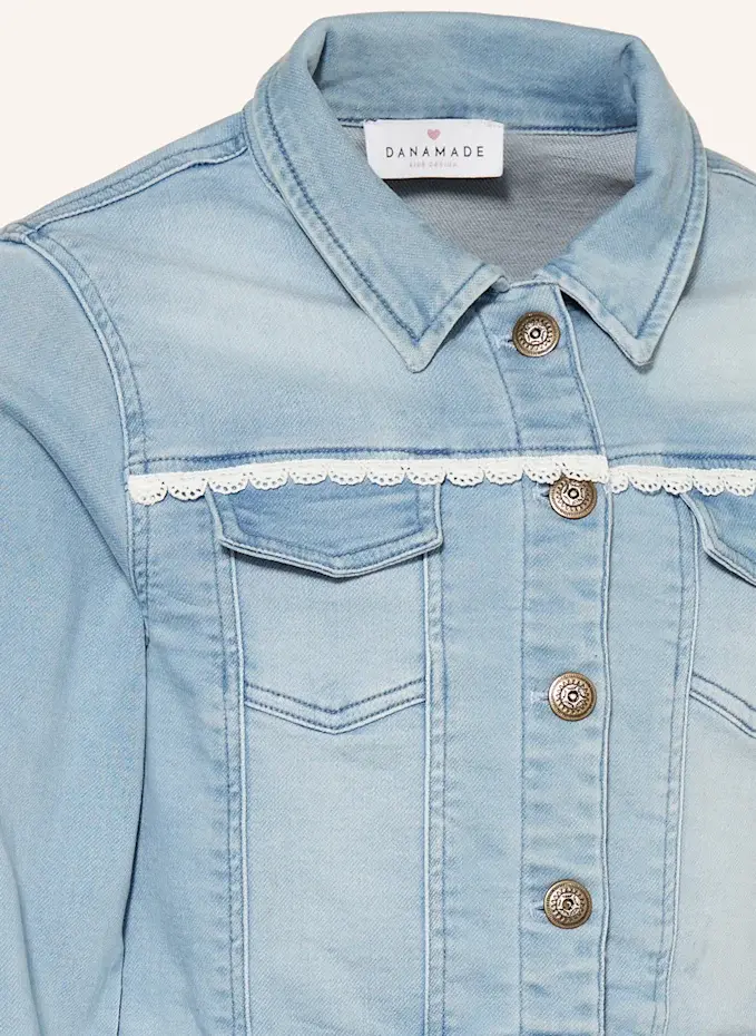 DANAMADE DANAMADE Jeansjacke Mit Spitze Und PaillettenKIDS