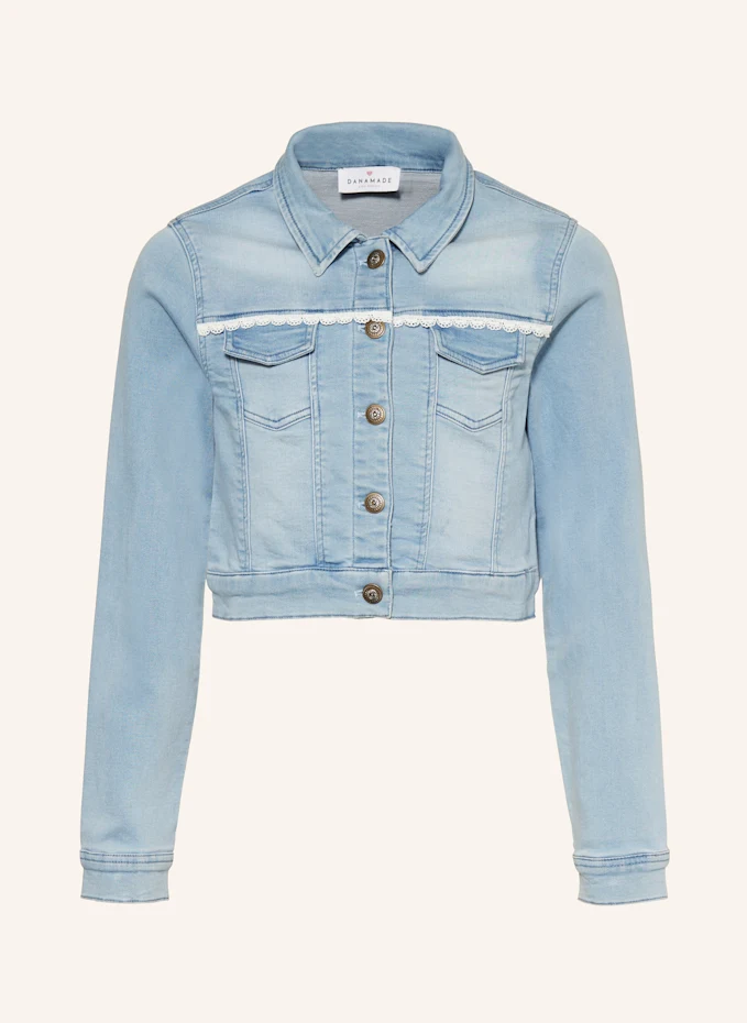DANAMADE DANAMADE Jeansjacke mit Spitze und PaillettenKIDS