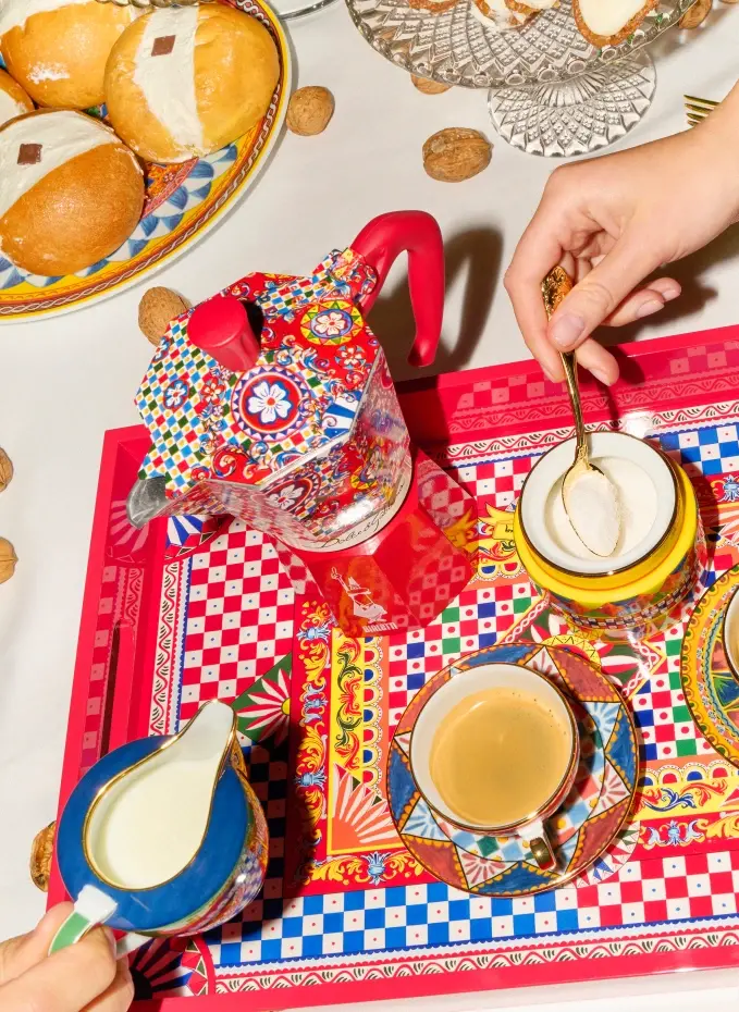 DOLCE & GABBANA CASA DOLCE & GABBANA CASA 5-tlg. Espressokocher-Set