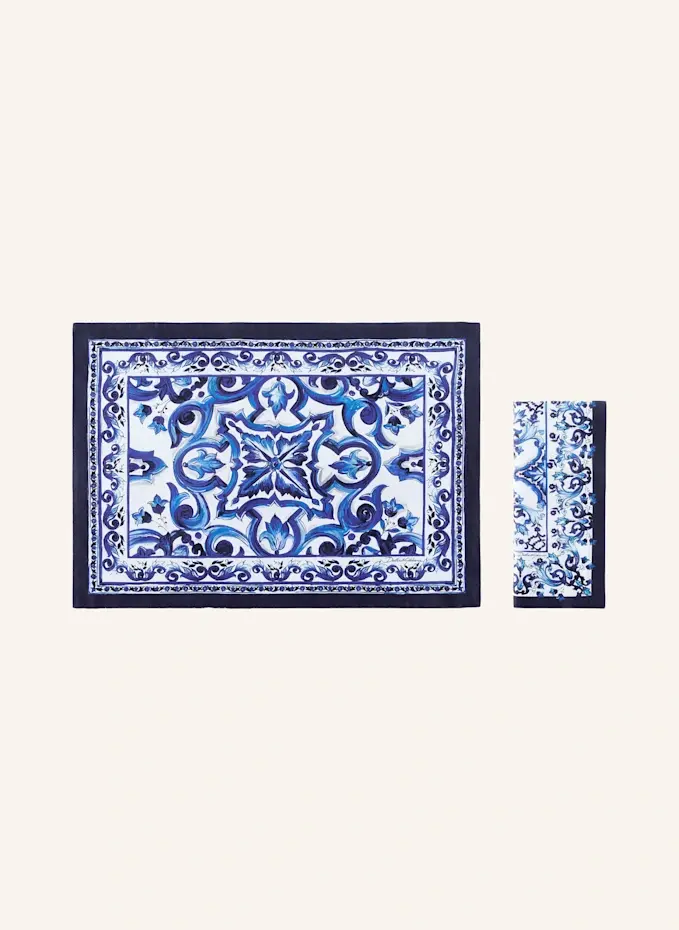 DOLCE & GABBANA CASA DOLCE & GABBANA CASA Set: Stoffserviette und Tischset aus Leinen