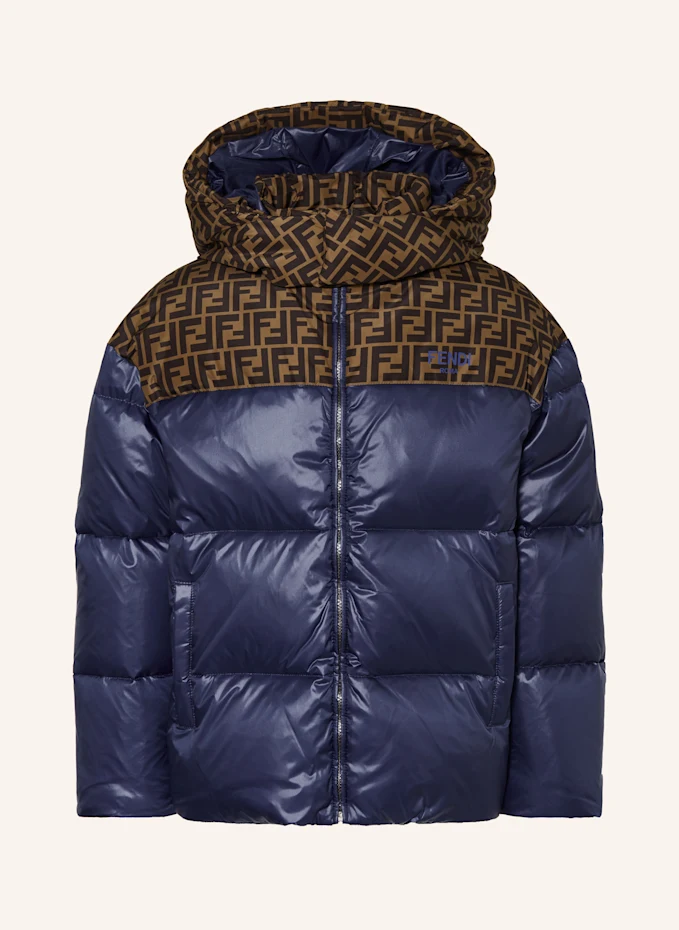 FENDI FENDI Daunenjacke mit abnehmbarer KapuzeKIDS
