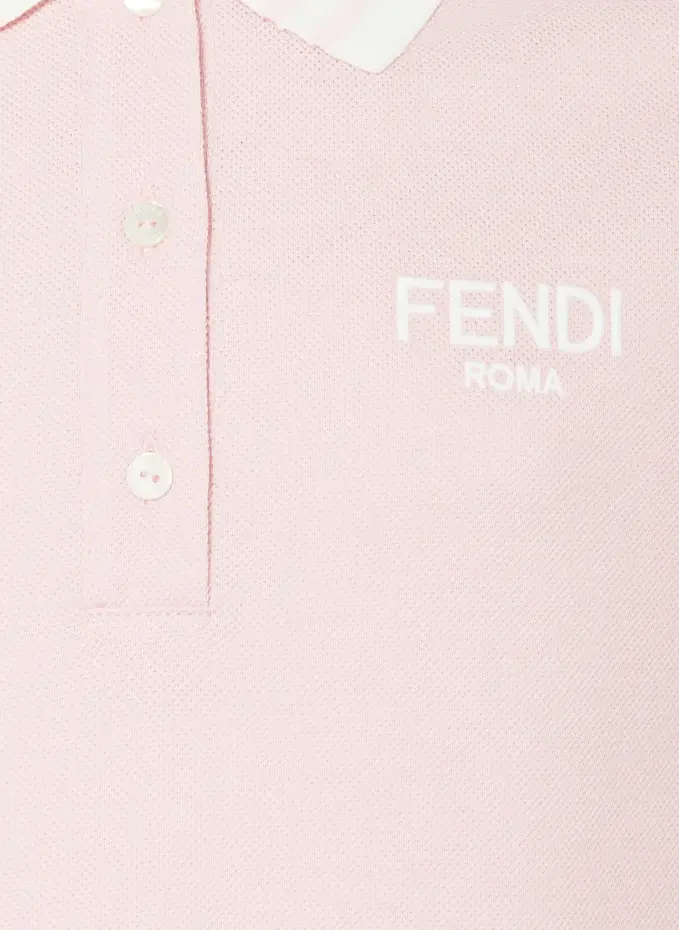 FENDI FENDI Piqué-Kleid Mit Cut-outsKIDS