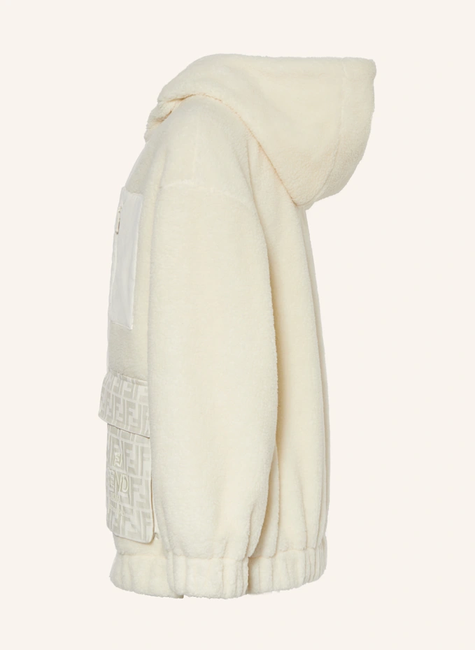 FENDI FENDI Teddyfell-Jacke Im MaterialmixKIDS