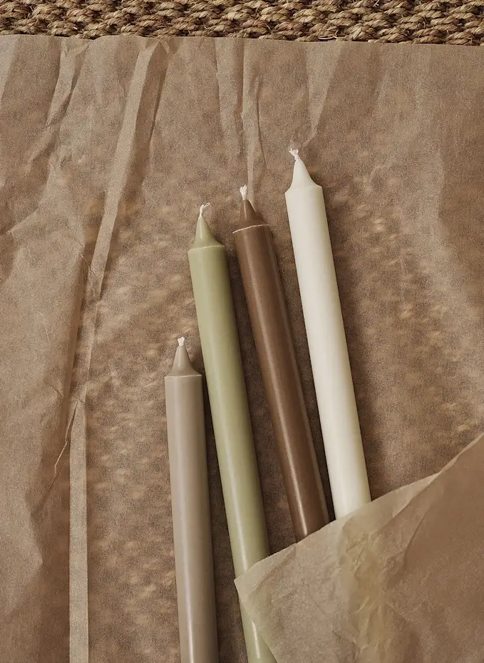 Ferm LIVING Ferm LIVING 4er-Set Stabkerzen PUREHöhe: 30 Cm