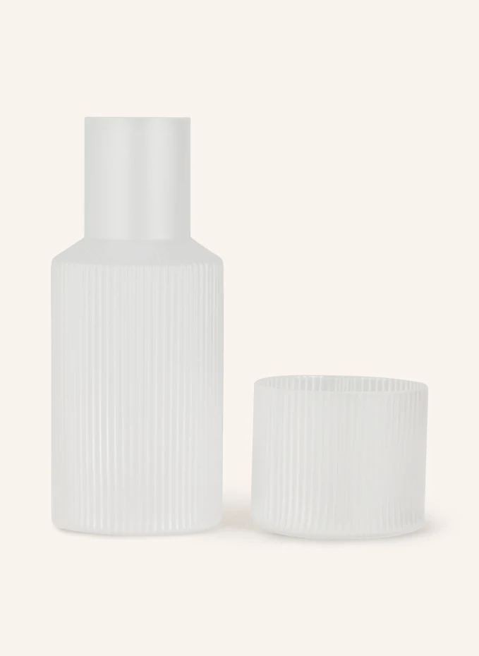 Ferm LIVING Ferm LIVING Set RIPPLE SMALL: Karaffe Und Glas