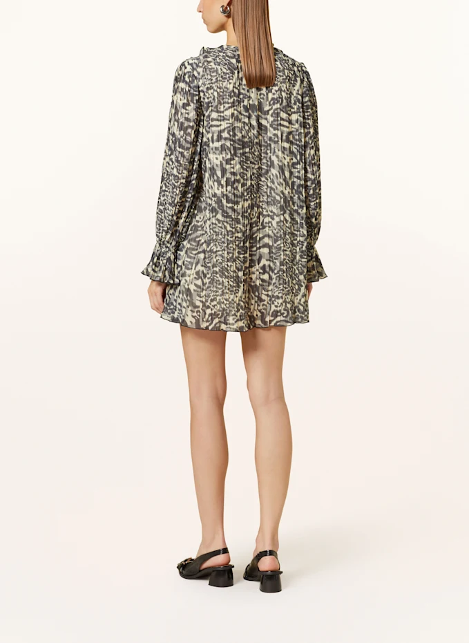 GANNI GANNI Plisseekleid Mit Rüschen