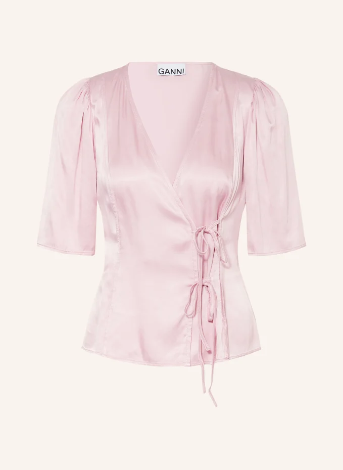 GANNI GANNI Satinbluse