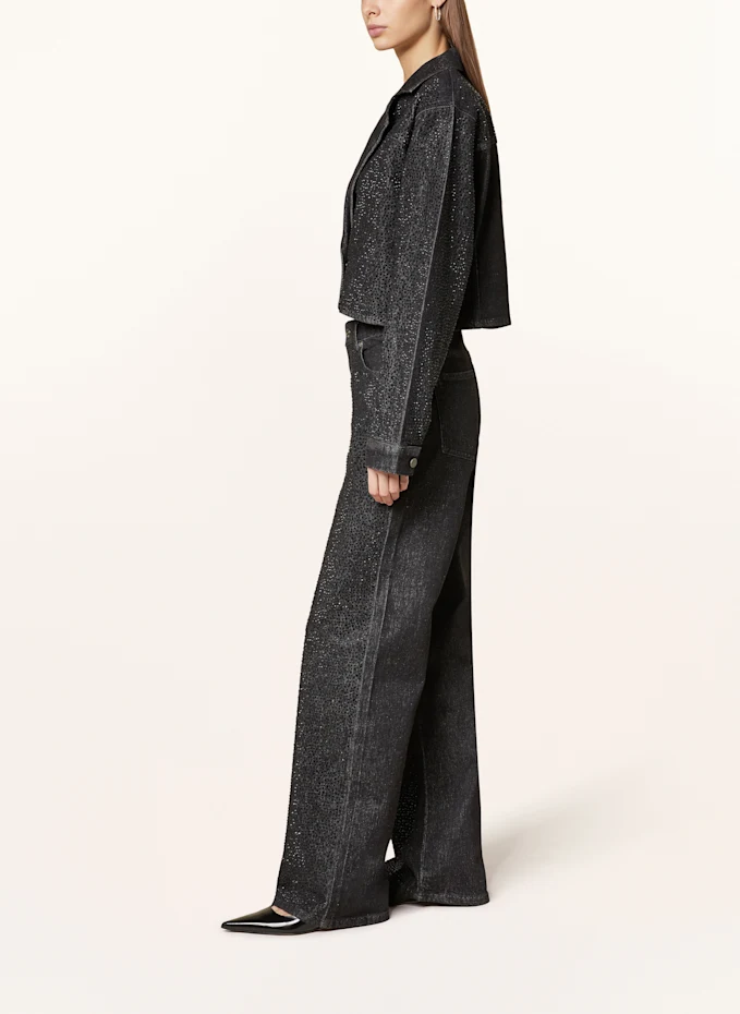 GESTUZ GESTUZ Straight Jeans ZORAHGZ Regular Fit Mit Schmucksteinen