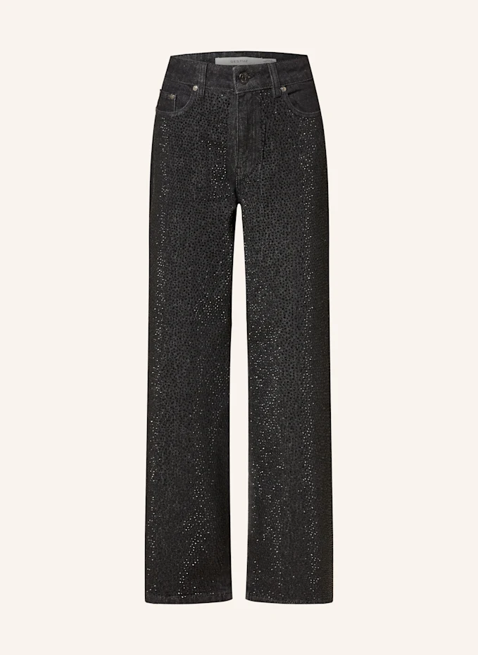 GESTUZ GESTUZ Straight Jeans ZORAHGZ Regular Fit mit Schmucksteinen