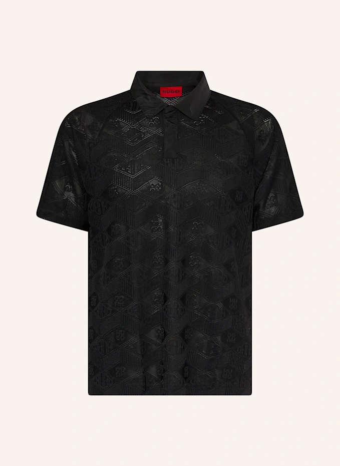 HUGO HUGO Strick-Poloshirt DOMPOLI