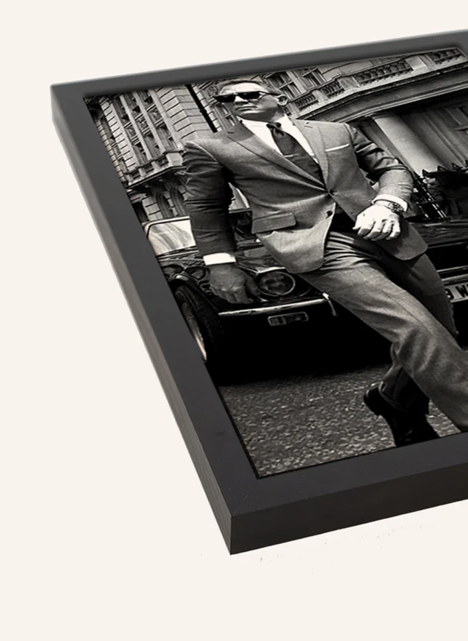 JACOB BADEN JACOB BADEN Wandbild DANIEL CRAIG ALS JAMES BOND Mit Rahmen