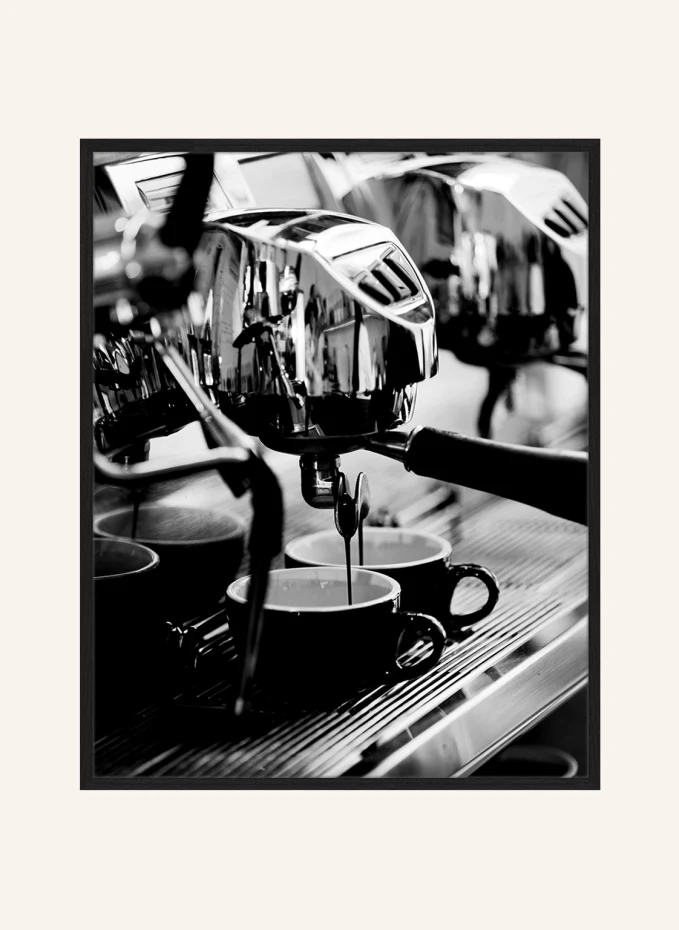JACOB BADEN JACOB BADEN Wandbild FRISCHER KAFFEE mit Rahmen