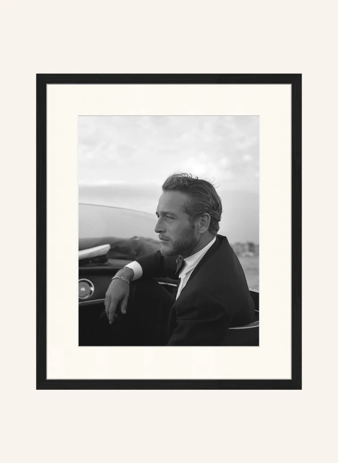 JACOB BADEN JACOB BADEN Wandbild PAUL NEWMAN VENEDIG 1963 mit Rahmen