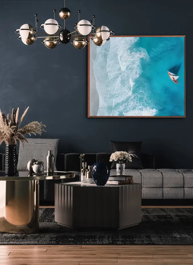 JACOB BADEN JACOB BADEN Wandbild SEGELN IM PARADIES Mit Rahmen