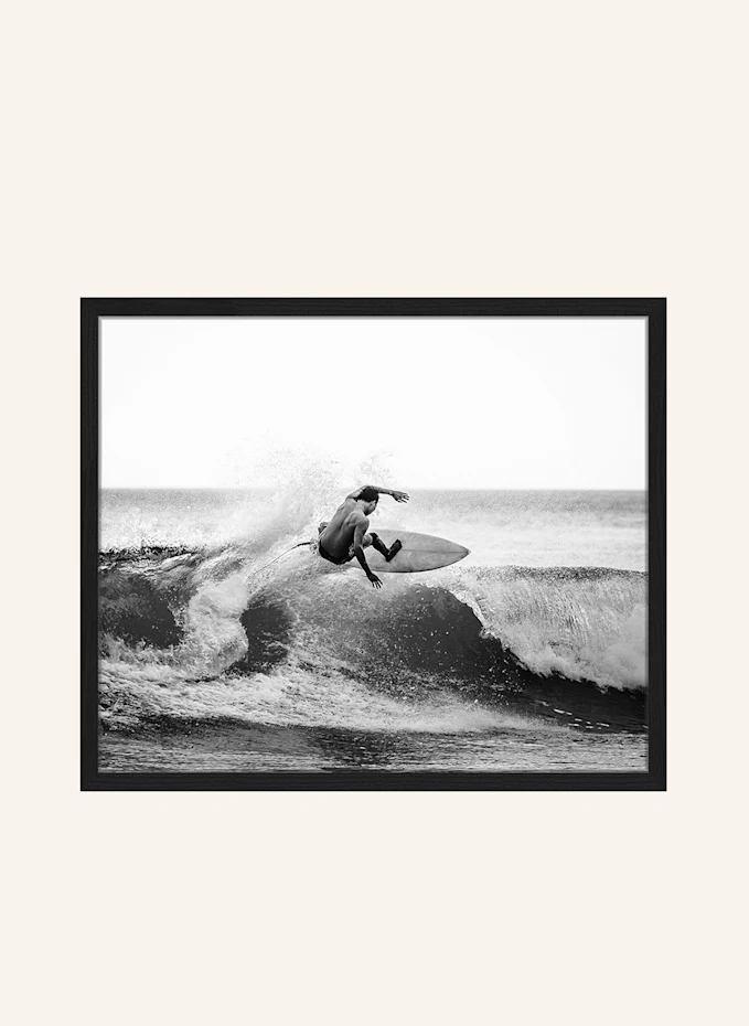 JACOB BADEN JACOB BADEN Wandbild SURFTAG mit Rahmen