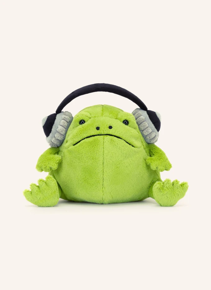 Jellycat Jellycat Frosch-Kuscheltier RICKY RAIN FROG HEADPHONESHöhe: 18 Cm