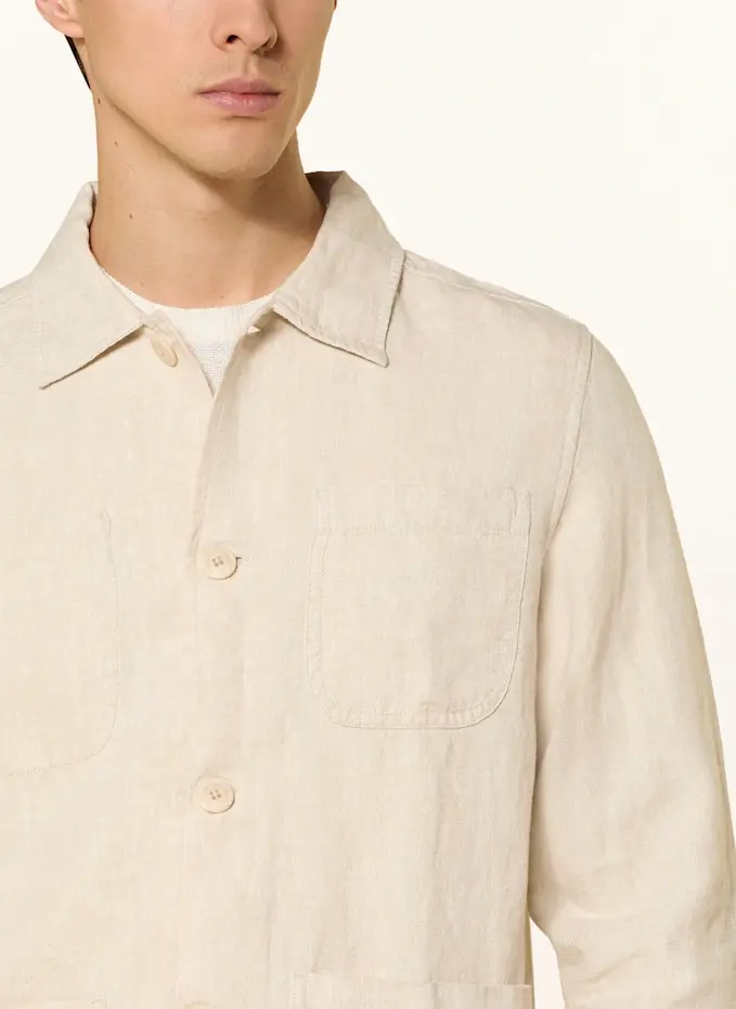 KnowledgeCotton Apparel KnowledgeCotton Apparel Leinen-Overshirt