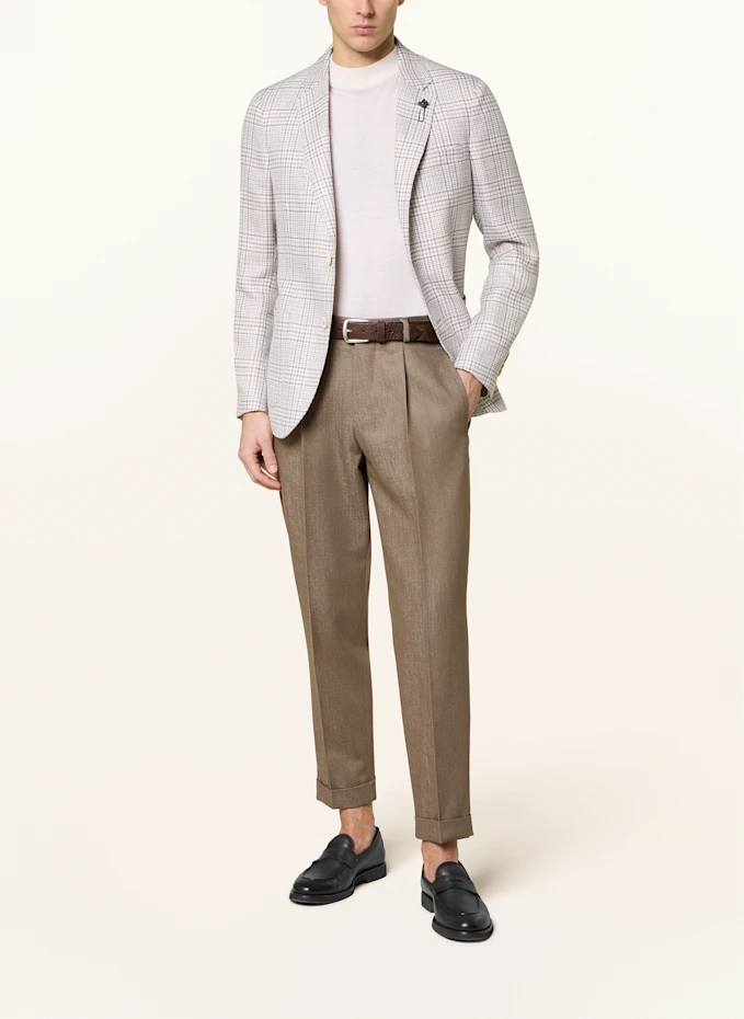 LARDINI LARDINI Sakko Regular Fit Mit Leinen