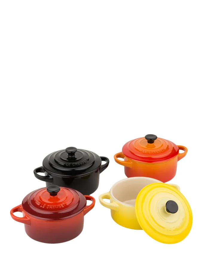 LE CREUSET LE CREUSET 4-tlg. Set: Mini-Cocottes FEUER UND FLAMMEDurchmesser: 9 cm