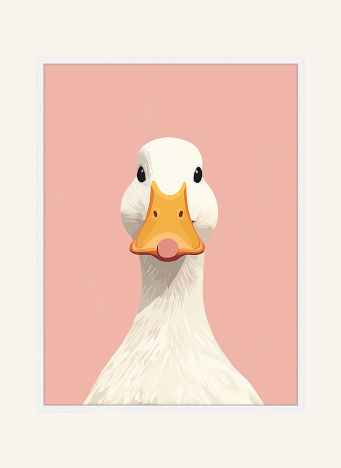 Liv Corday Liv Corday Wandbild DUCK FACE mit Rahmen