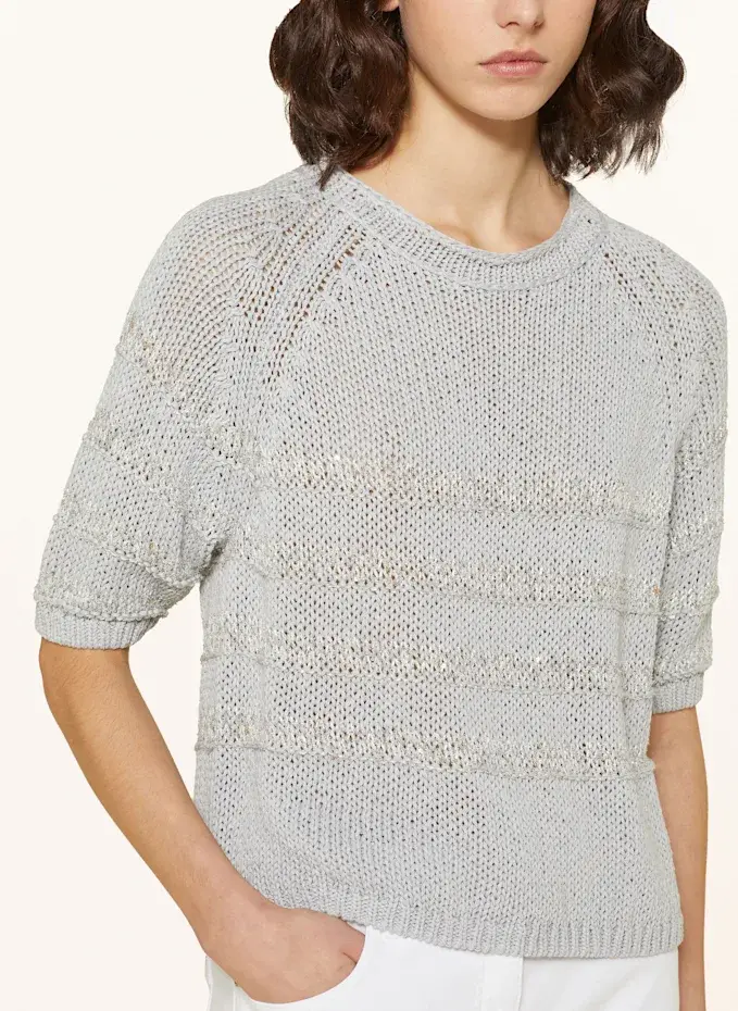 LUISA CERANO LUISA CERANO Strickshirt Mit Leinen Und Glitzergarn