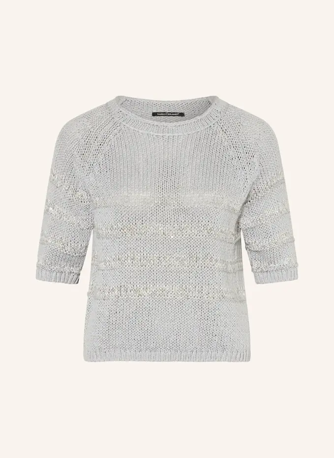 LUISA CERANO LUISA CERANO Strickshirt mit Leinen und Glitzergarn