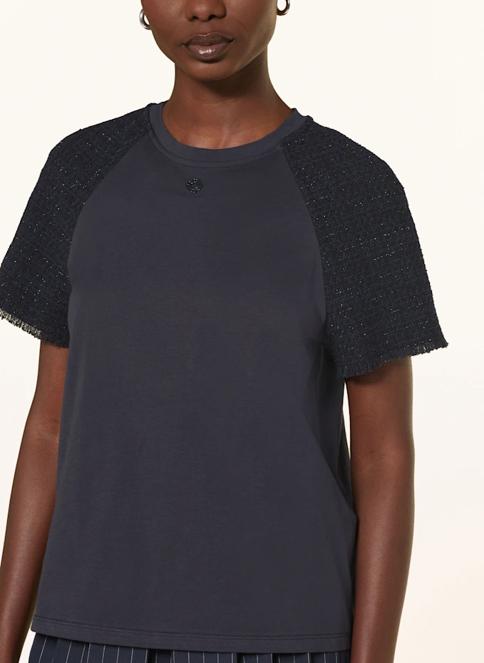 Maje Maje T-Shirt Im Materialmix