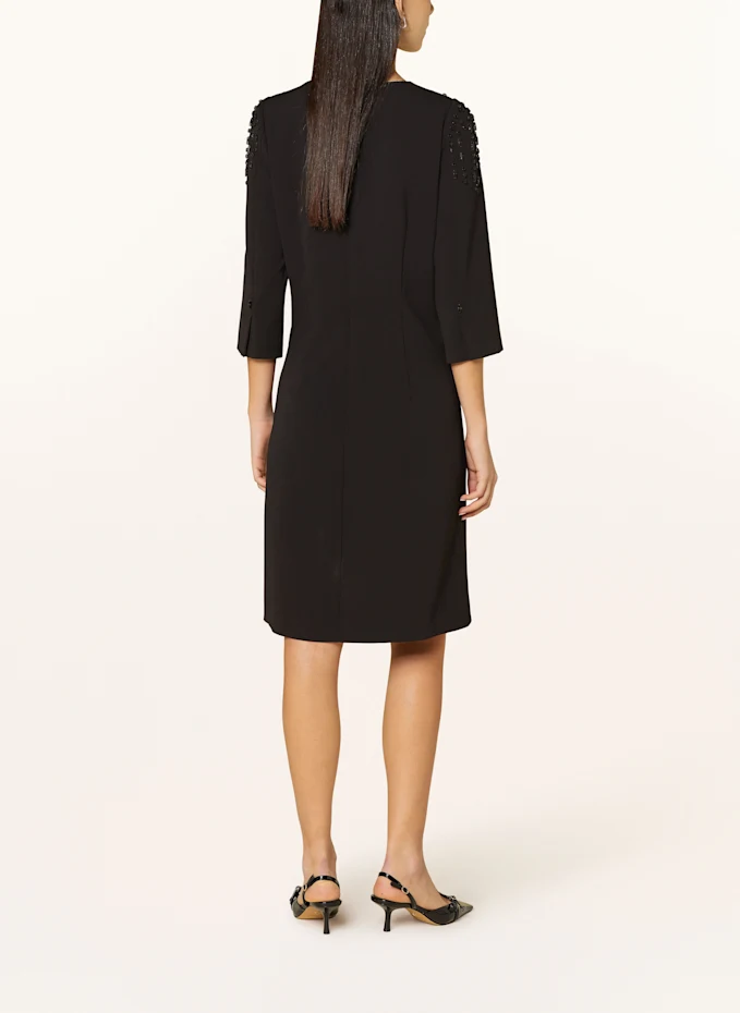 MARC CAIN MARC CAIN Kleid Mit 3/4-Arm Und Schmucksteinen