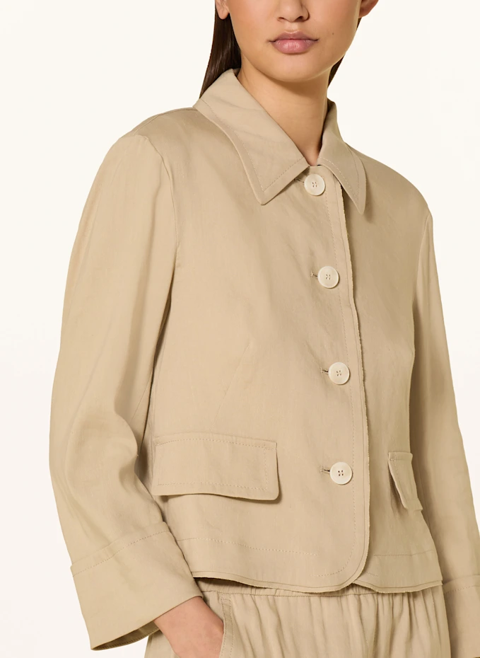 MARC CAIN MARC CAIN Kastenjacke Mit Leinen