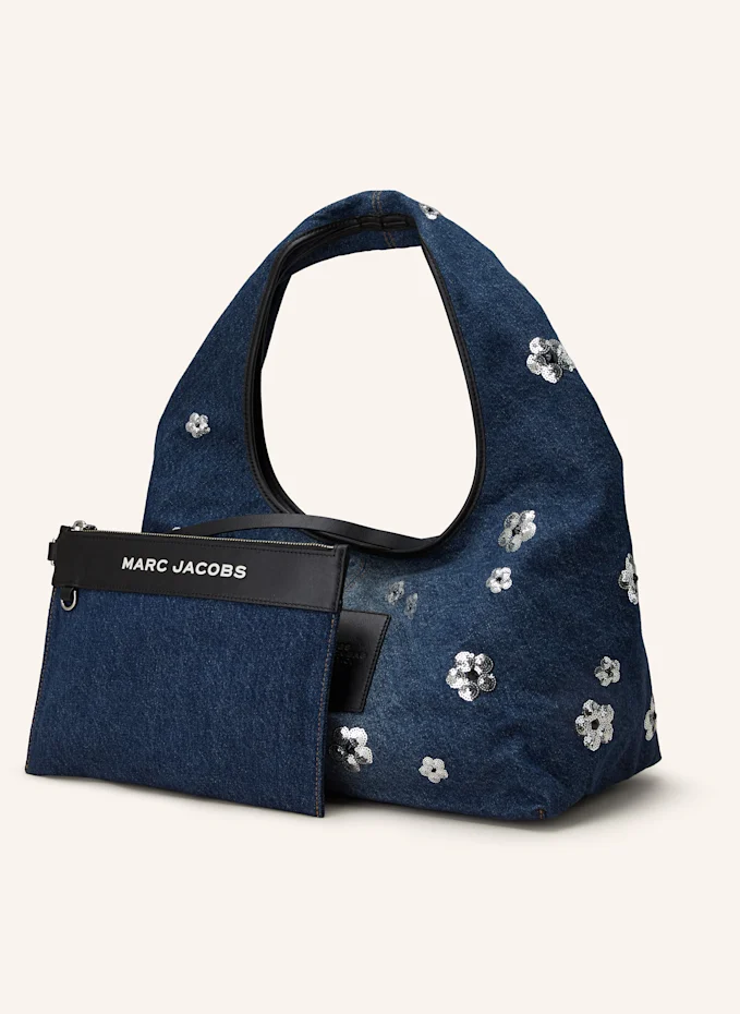 MARC JACOBS MARC JACOBS Handtasche THE SEQUIN DAISY DENIM SACK BAG Mit Pailletten