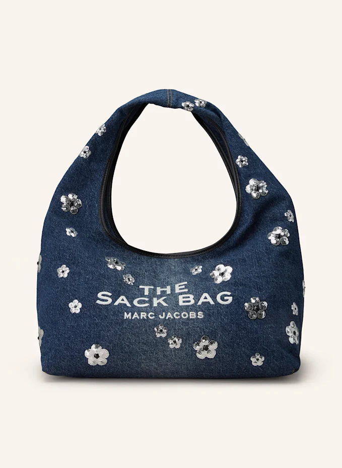 MARC JACOBS MARC JACOBS Handtasche THE SEQUIN DAISY DENIM SACK BAG mit Pailletten