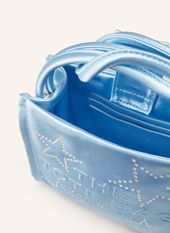 MARC JACOBS MARC JACOBS Handtasche THE STAR SATIN MINI TOTE BAG Mit Schmucksteinen