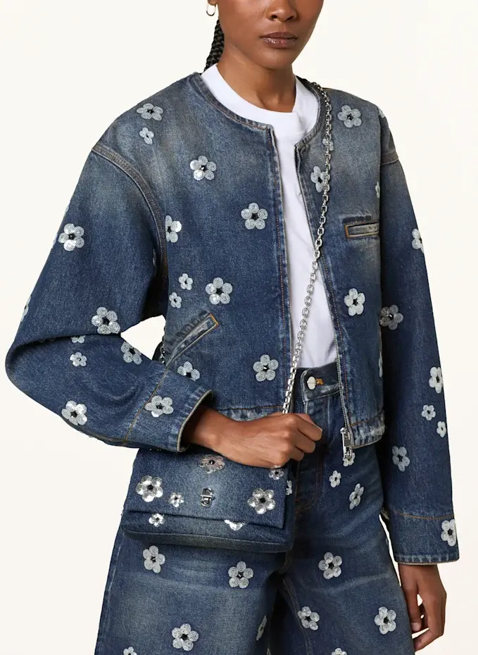 MARC JACOBS MARC JACOBS Umhängetasche THE SEQUIN DENIM DAISY DUAL CHAIN MINI BAG