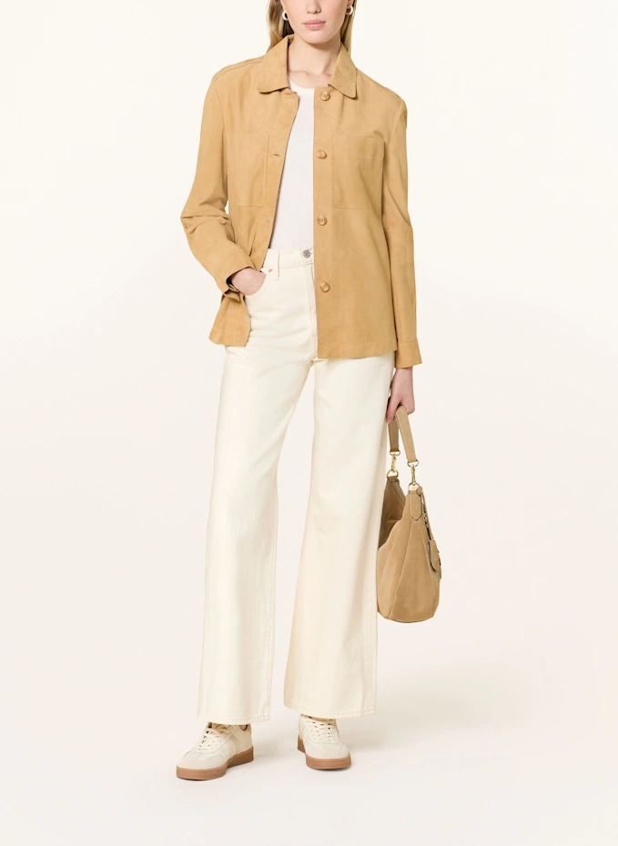 MILESTONE MILESTONE Leder-Overshirt MSVICKI