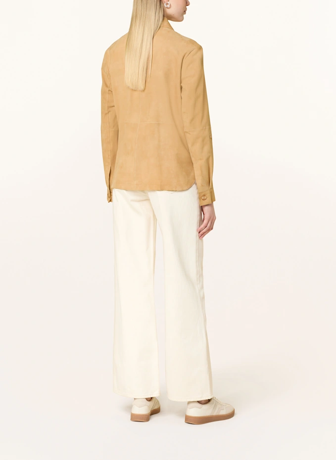 MILESTONE MILESTONE Leder-Overshirt MSVICKI