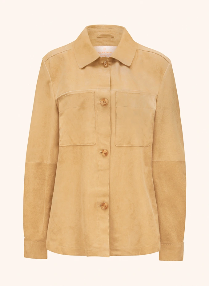 MILESTONE MILESTONE Leder-Overshirt MSVICKI
