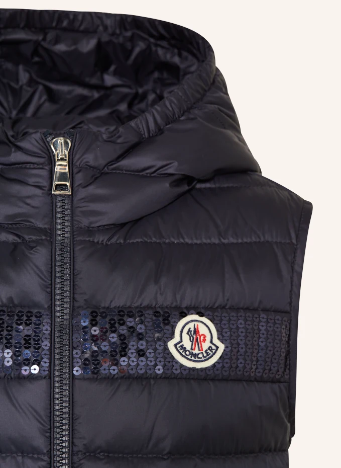 MONCLER Enfant MONCLER Enfant Daunenweste Mit PaillettenKIDS