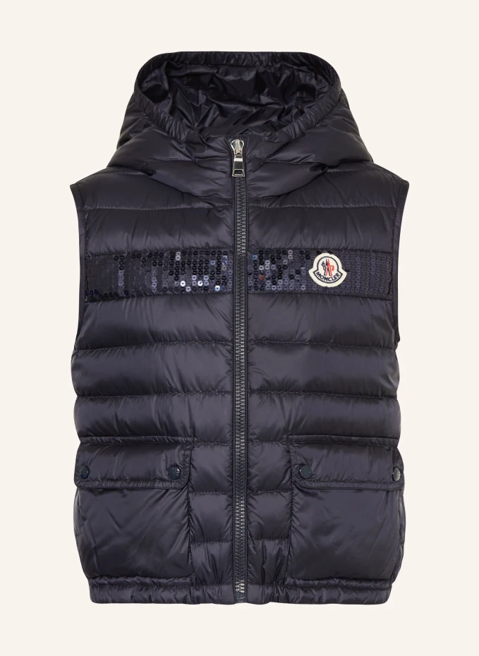 MONCLER enfant MONCLER enfant Daunenweste mit PaillettenKIDS