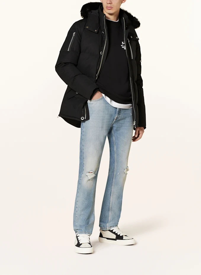 MOOSE KNUCKLES MOOSE KNUCKLES Daunenjacke 3Q Mit Abnehmbarer Kapuze Und Kunstpelz