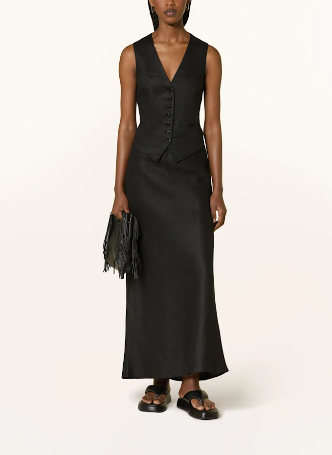 MRS & HUGS MRS & HUGS Blazerweste Aus Leinen