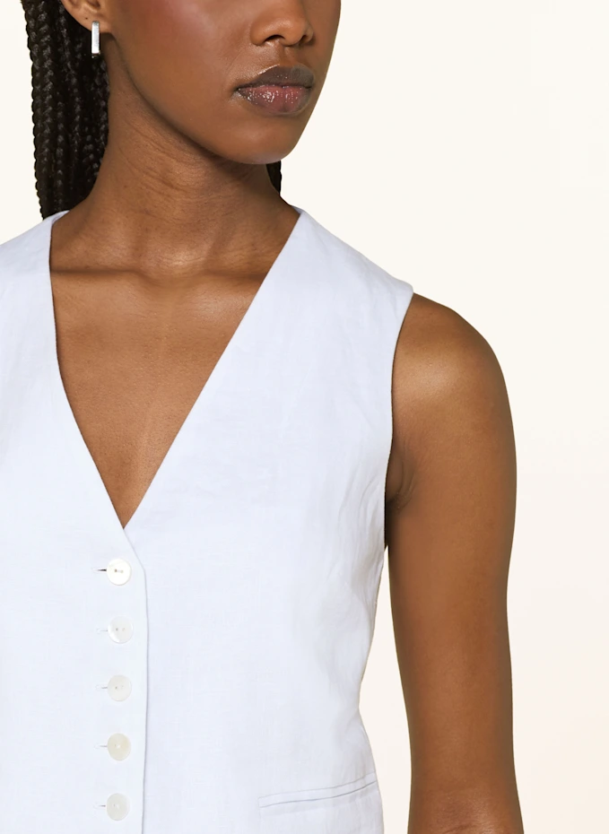 MRS & HUGS MRS & HUGS Blazerweste Aus Leinen