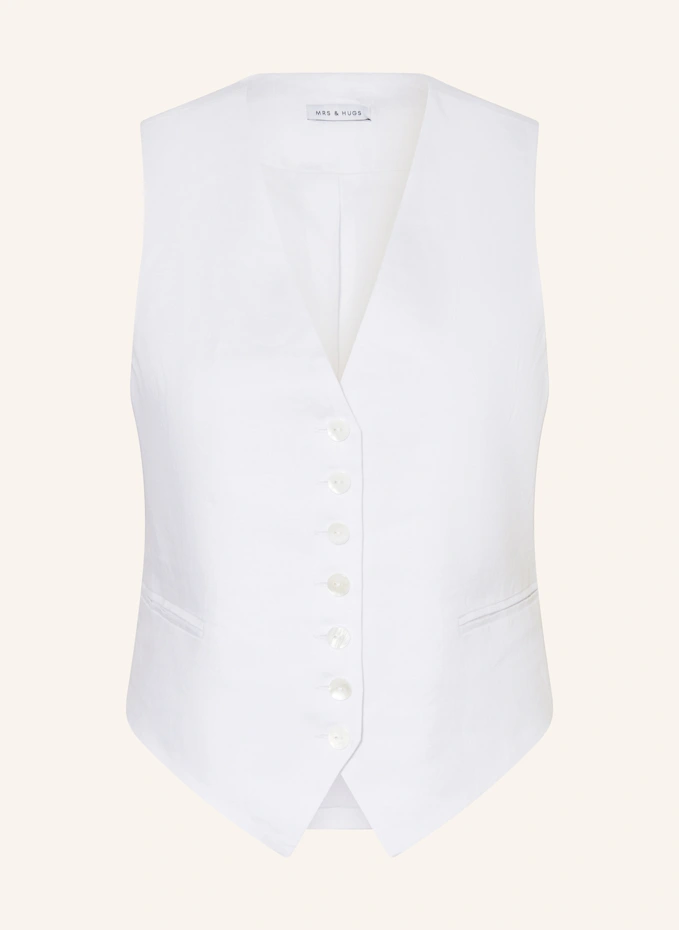 MRS & HUGS MRS & HUGS Blazerweste aus Leinen