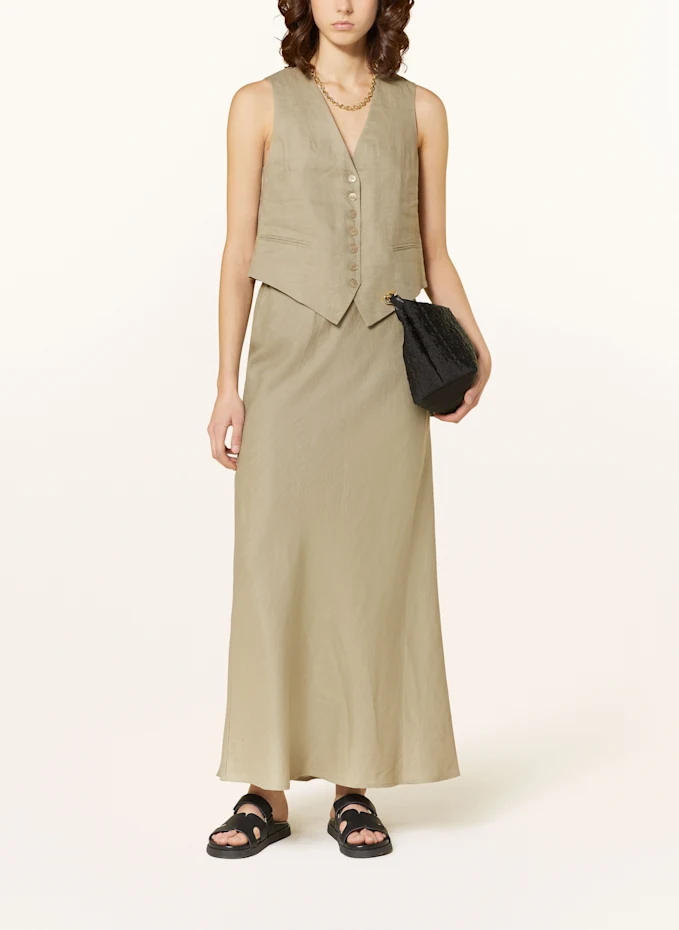 MRS & HUGS MRS & HUGS Blazerweste Aus Leinen